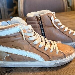 Golden Goose shearling slides size 37